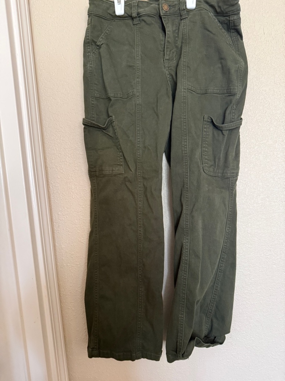 Belle by Kim Gravel Olive Green women’s Cargo Pants